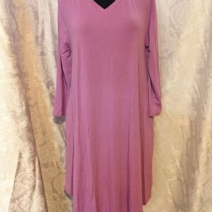 Chic Long Sleeve Dress in Lavender